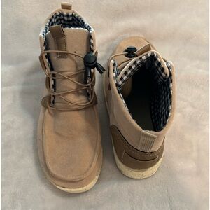 Women’s YSMIIH Cotton Ankle Boots Beige Size 8.5